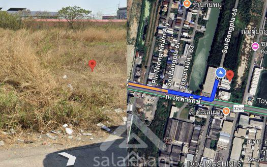 Land for Sale – Prime Location on Soi Bangpla 65, Thepharak Main Road!